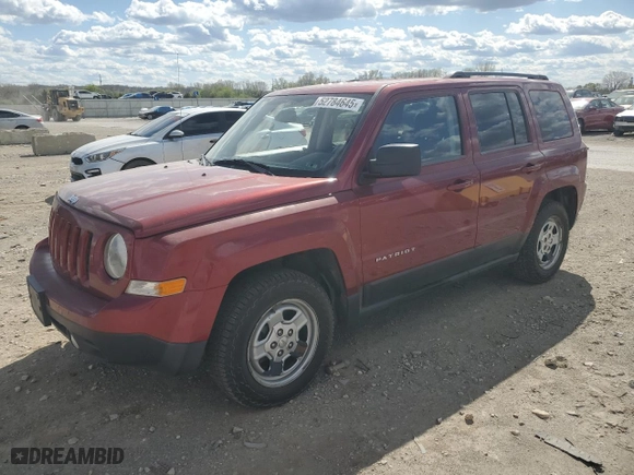 2016 Jeep Patriot Sport with VIN 1C4NJPBA1GD600370, listed as a Copart auction lot 52784645 with 228,503 mi miles and Clean Title. Bid and sale history available at carsss.com. Image 1.
