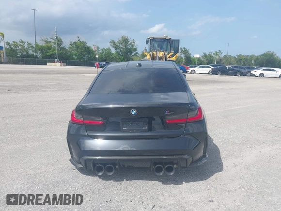 2024 BMW M3 Competition with VIN WBS33AY0XRFS35085, listed as a IAAI auction lot 42353608 with 6,991 mi miles and . Bid and sale history available at DreamBid. Image 16.