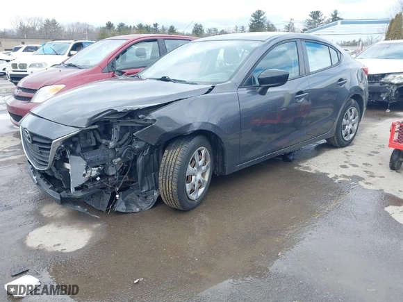 2014 Mazda Mazda3 i SV with VIN JM1BM1T7XE1203605, listed as a IAAI auction lot 41617385 with 132,602 mi miles. Bid and sale history available at carsss.com. Image 2.