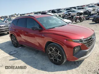 2022 Hyundai Tucson N Line with VIN KM8JF3AE4NU088612, listed as a Copart auction lot 70704614 with 28,068 mi miles and Salvage Title. Bid and sale history available at carsss.com. Image 4.
