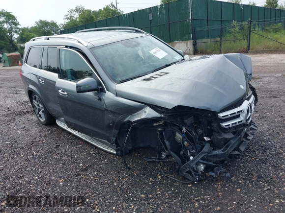 2017 Mercedes-Benz GLS 550 with VIN 4JGDF7DE4HA838922, listed as a IAAI auction lot 42617326 with 86,035 mi miles and . Bid and sale history available at DreamBid. Image 1.