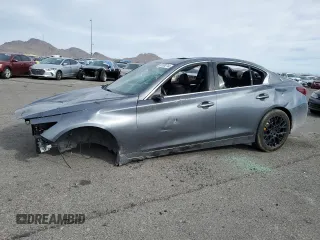 2020 Infiniti Q50 EDITION 30 with VIN JN1EV7AP9LM203870, listed as a Copart auction lot 85199214 with 37,688 mi miles and Salvage Title. Bid and sale history available at carsss.com. Image 1.