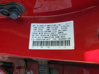 2017 Honda Accord Sedan Sport with VIN 1HGCR2F5XHA138377, listed as a Copart auction lot 51227865 with 85,891 mi miles and Salvage Title. Bid and sale history available at carsss.com. Image 12.