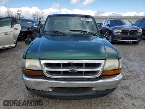 1999 Ford Ranger XL with VIN 1FTYR10C4XTB01320, listed as a Copart auction lot 43646885 with 132,499 mi miles and Clean Title. Bid and sale history available at DreamBid. Image 5.