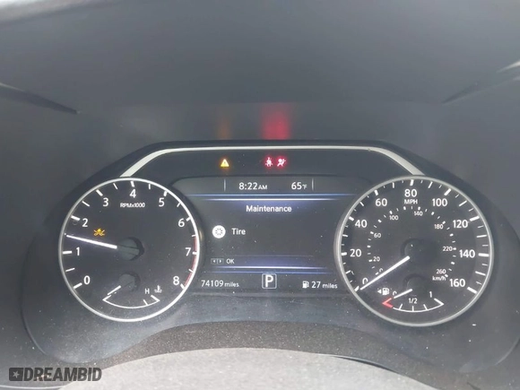 2018 Nissan Maxima SL with VIN 1N4AA6AP2JC386345, listed as a IAAI auction lot 41663507 with 74,109 mi miles. Bid and sale history available at carsss.com. Image 7.