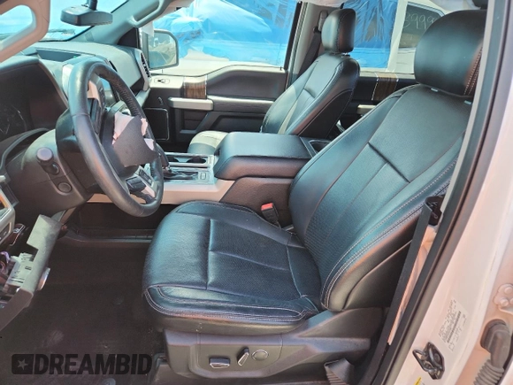 2018 Ford F-150 XL with VIN 1FTEW1C50JKD41485, listed as a Copart auction lot 55153695 with 99,193 mi miles and Salvage title. Bid and sale history available at DreamBid. Image 7.