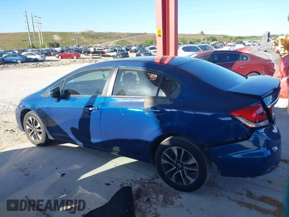 2014 Honda Civic Sedan EX with VIN 19XFB2F88EE207456, listed as a IAAI auction lot 41755472 with 120,337 mi miles. Bid and sale history available at carsss.com. Image 14.