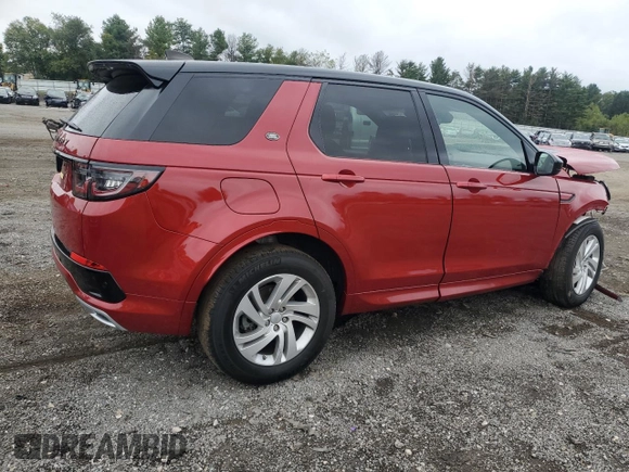 2020 Land Rover Discovery Sport S R-Dynamic with VIN SALCT2FX3LH865953, listed as a Copart auction lot 72906964 with 0 mi miles and Salvage Title. Bid and sale history available at carsss.com. Image 3.