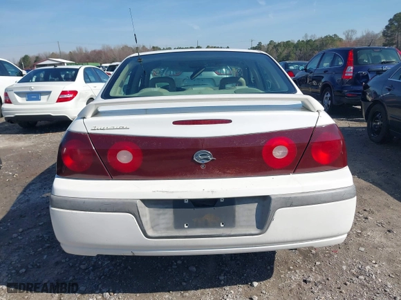2001 Chevrolet Impala LS with VIN 2G1WH55K219250334, listed as a IAAI auction lot 41832721 with 1 mi miles. Bid and sale history available at carsss.com. Image 16.