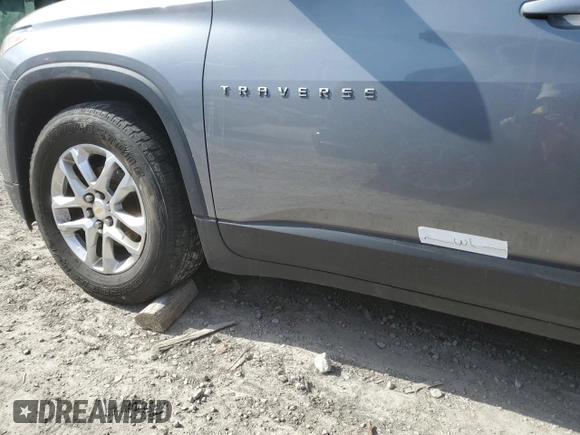 2018 Chevrolet Traverse LS with VIN 1GNEVFKW0JJ202173, listed as a Copart auction lot 47083575 with 0 mi miles and Salvage Title. Bid and sale history available at carsss.com. Image 13.