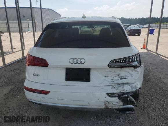 2018 Audi Q5 Premium Plus with VIN WA1BNAFY0J2153930, listed as a Copart auction lot 61966275 with 75,720 mi miles and Salvage title. Bid and sale history available at DreamBid. Image 6.