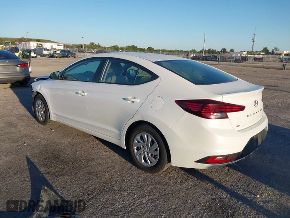 2020 Hyundai Elantra SE with VIN 5NPD74LF9LH606781, listed as a IAAI auction lot 41757029 with 12,563 mi miles. Bid and sale history available at carsss.com. Image 3.