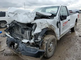 2022 Ford F-150 XL with VIN 1FTMF1EB1NKE34424, listed as a Copart auction lot 43786024 with 27,499 mi miles and Salvage title. Bid and sale history available at DreamBid. Image 1.