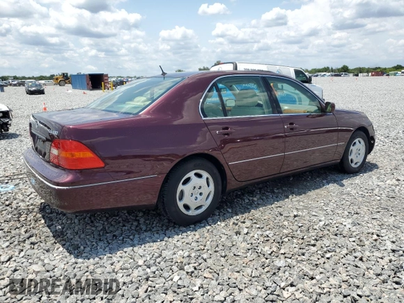 2001 Lexus LS 430 z VIN JTHBN30F410026620, wystawiony jako Copart lot #56330185 z przebiegiem 98 650 mil mil oraz Szkoda całkowita • Salvage title. Historia ofert i sprzedaży dostępna na DreamBid. Obrazek 3.
