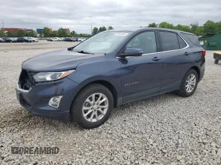 2019 Chevrolet Equinox LT with VIN 3GNAXKEV7KL312457, listed as a Copart auction lot 58326385 with 52,734 mi miles and Salvage title. Bid and sale history available at DreamBid. Image 1.