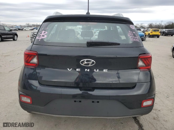 2024 Hyundai Venue SEL with VIN KMHRC8A36RU339384, listed as a Copart auction lot 44604035 with NaN miles and Salvage Title. Bid and sale history available at carsss.com. Image 6.