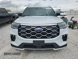 2025 Ford Explorer Platinum with VIN 1FMWK8HC6SGB57457, listed as a Copart auction lot 53721195 with 4,956 mi miles and Salvage title. Bid and sale history available at DreamBid. Image 5.