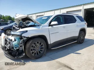 2022 Chevrolet Traverse RS with VIN 1GNERJKW1NJ106694, listed as a Copart auction lot 51913235 with 90,810 mi miles and Salvage title. Bid and sale history available at DreamBid. Image 1.