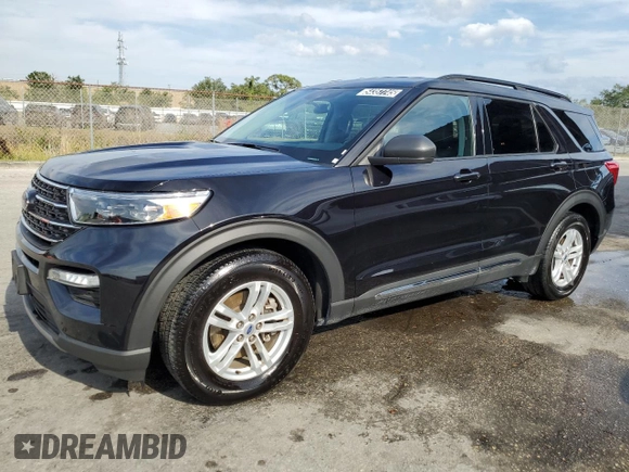 2024 Ford Explorer XLT with VIN 1FMSK7DH0RGA04223, listed as a Copart auction lot 54357745 with 24,914 mi miles and Clean Title. Bid and sale history available at DreamBid. Image 1.