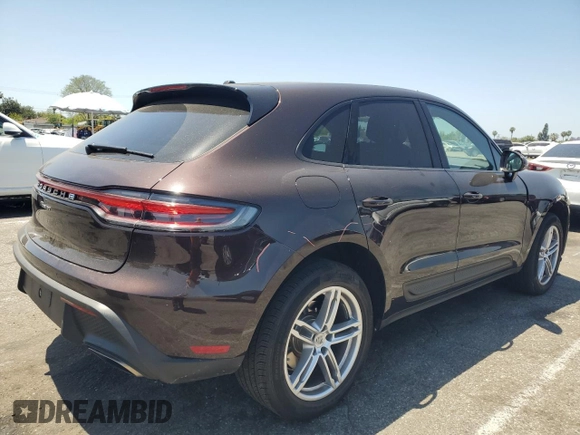 2022 Porsche Macan with VIN WP1AA2A51NLB04007, listed as a Copart auction lot 57549415 with 12,578 mi miles and Salvage title. Bid and sale history available at DreamBid. Image 3.