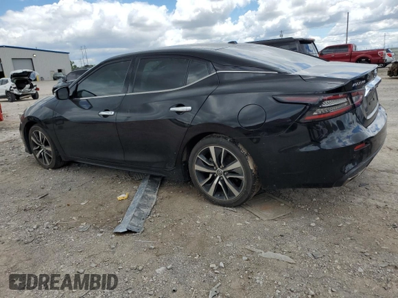 2021 Nissan Maxima SV with VIN 1N4AA6CV8MC506052, listed as a Copart auction lot 55867975 with 82,929 mi miles and Salvage title. Bid and sale history available at DreamBid. Image 2.