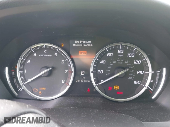 2014 Acura MDX with VIN 5FRYD4H29EB013843, listed as a IAAI auction lot 41949565 with 261,474 mi miles and . Bid and sale history available at DreamBid. Image 7.