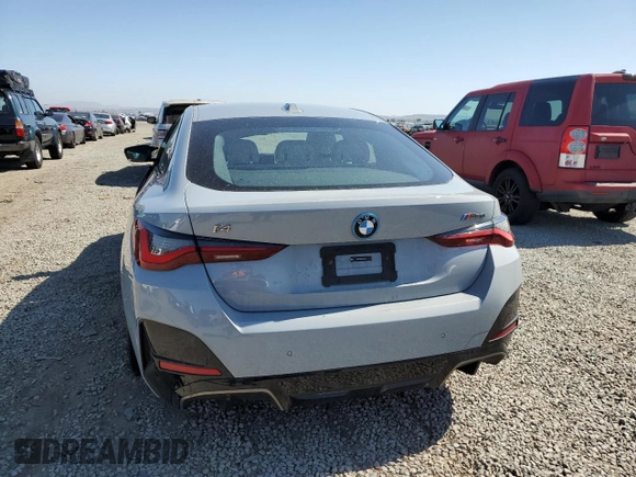 2023 BMW i4 M50 z VIN WBY33AW09PFR22046, wystawiony jako Copart lot #57665795 z przebiegiem 15 101 mil mil oraz Szkoda całkowita • Salvage title. Historia ofert i sprzedaży dostępna na DreamBid. Obrazek 6.