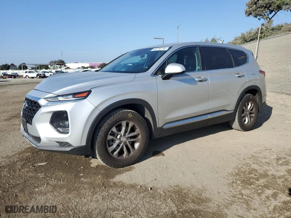 2019 Hyundai Santa Fe SE with VIN 5NMS23AD8KH016066, listed as a Copart auction lot 83710114 with 126,990 mi miles and Salvage Title. Bid and sale history available at carsss.com. Image 1.