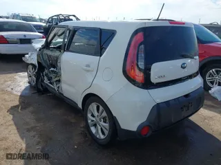 2015 Kia Soul + with VIN KNDJP3A58F7802372, listed as a IAAI auction lot 41280908 with 108,255 mi miles. Bid and sale history available at carsss.com. Image 3.