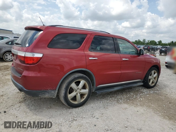 2011 Dodge Durango Citadel with VIN 1D4RD5GG9BC652941, listed as a Copart auction lot 54244575 with 157,714 mi miles and Salvage title. Bid and sale history available at DreamBid. Image 3.