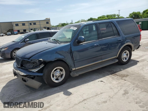 2002 Ford Expedition Eddie Bauer z VIN 1FMRU17L12LA63588, wystawiony jako Copart lot #52289415 z przebiegiem 305 113 mil mil oraz Szkoda całkowita • Salvage title. Historia ofert i sprzedaży dostępna na DreamBid. Obrazek 1.