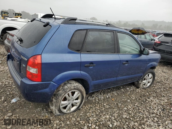 2009 Hyundai Tucson GLS with VIN KM8JM12B89U009365, listed as a Copart auction lot 67215704 with 157,475 mi miles and Salvage Title. Bid and sale history available at carsss.com. Image 3.