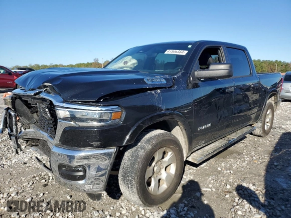 2025 Ram 1500 Big Horn with VIN 1C6RRFFG0SN509944, listed as a Copart auction lot 81506354 with 14,997 mi miles and Salvage Title. Bid and sale history available at carsss.com. Image 1.