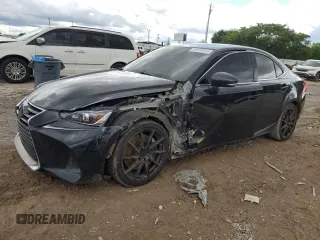 2017 Lexus IS 300 with VIN JTHCM1D21H5016112, listed as a Copart auction lot 55974045 with 74,379 mi miles and Salvage title. Bid and sale history available at DreamBid. Image 1.