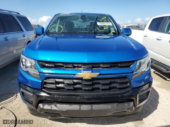 2022 Chevrolet Colorado 2WD LT with VIN 1GCGSCEA3N1298704, listed as a Copart auction lot 76982724 with 0 mi miles and Non Repairable. Bid and sale history available at carsss.com. Image 5.