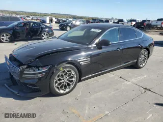 2021 Genesis G80 2.5T with VIN KMTGB4SC3MU045523, listed as a Copart auction lot 76664754 with 41,514 mi miles and Salvage Title. Bid and sale history available at carsss.com. Image 1.