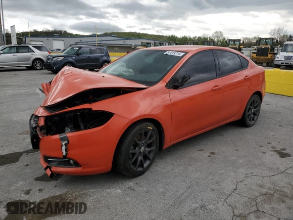 2015 Dodge Dart SXT with VIN 1C3CDFBB7FD407189, listed as a Copart auction lot 51419715 with 114,197 mi miles and Clean Title. Bid and sale history available at carsss.com. Image 1.