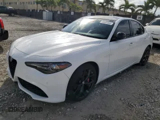 2020 Alfa Romeo Giulia with VIN ZARFAMAN8L7631587, listed as a Copart auction lot 46685565 with 29,477 mi miles and Non Repairable. Bid and sale history available at carsss.com. Image 1.