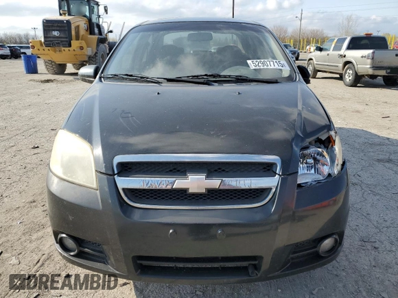 2007 Chevrolet Aveo LT with VIN KL1TG56627B058604, listed as a Copart auction lot 52907715 with Not provided miles and Clean title. Bid and sale history available at DreamBid. Image 5.