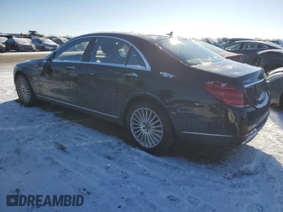 2018 Mercedes-Benz S 560 with VIN WDDUG8GB5JA382224, listed as a Copart auction lot 88408125 with 80,825 mi miles and Salvage Title. Bid and sale history available at carsss.com. Image 2.