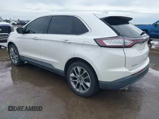 2015 Ford Edge Titanium z VIN 2FMTK3K82FBC42299, wystawiony jako IAAI lot #41912657 z przebiegiem 198 144 mil mil oraz . Historia ofert i sprzedaży dostępna na DreamBid. Obrazek 3.