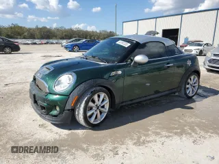 2013 MINI Coupe S with VIN WMWSX3C52DT466284, listed as a Copart auction lot 44392335 with 87,547 mi miles and Salvage Title. Bid and sale history available at DreamBid. Image 1.