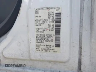 2021 Nissan NV Cargo SV z VIN 1N6BF0LY1MN806850, wystawiony jako IAAI lot #41500860 z przebiegiem 94 928 mil mil oraz . Historia ofert i sprzedaży dostępna na DreamBid. Obrazek 9.