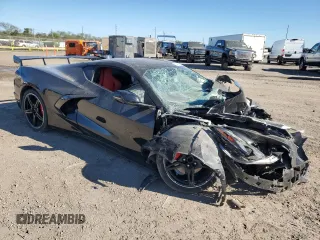 2020 Chevrolet Corvette 2LT with VIN 1G1Y72D42L5118848, listed as a Copart auction lot 81445864 with 0 mi miles and Salvage Title. Bid and sale history available at carsss.com. Image 4.