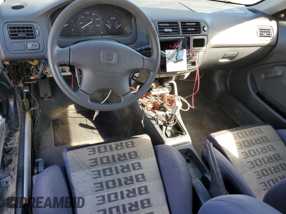 1996 Honda Civic DX with VIN 1HGEJ6126TL006590, listed as a Copart auction lot 79457604 with 186,293 mi miles and Salvage Title. Bid and sale history available at carsss.com. Image 8.