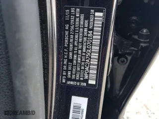 2016 Porsche Panamera Turbo with VIN WP0AC2A75GL070184, listed as a Copart auction lot 77879374 with 52,659 mi miles and Salvage Title. Bid and sale history available at carsss.com. Image 13.