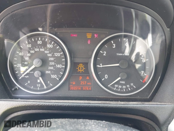 2007 BMW 3 Series 328i with VIN WBAVA33587KX72883, listed as a IAAI auction lot 42632484 with 203,514 mi miles and . Bid and sale history available at DreamBid. Image 7.