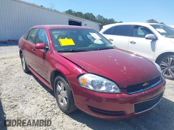 2009 Chevrolet Impala LT with VIN 2G1WT57K291283159, listed as a IAAI auction lot 41982786 with 130,000 mi miles and . Bid and sale history available at DreamBid. Image 1.