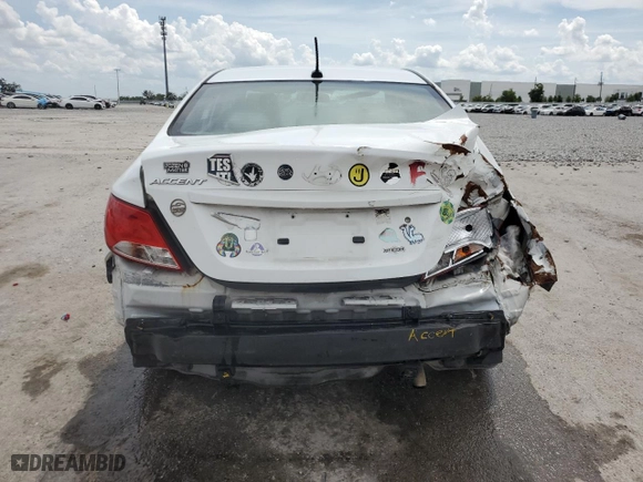 2017 Hyundai Accent SE with VIN KMHCT4AE9HU352581, listed as a Copart auction lot 51014945 with 139,192 mi miles and Salvage Title. Bid and sale history available at carsss.com. Image 6.