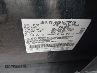 2014 Ford Explorer with VIN 1FM5K8B85EGB34739, listed as a IAAI auction lot 41405623 with 196,183 mi miles and . Bid and sale history available at carsss.com. Image 9.